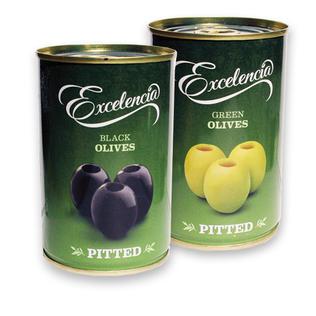 Žal. arba juod. alyvuogės be kauliukų EXCELENCIA, 300 g