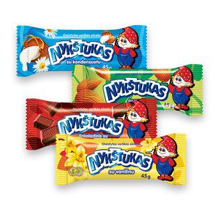 Glaistytas sūrelis NYKŠTUKAS (4 rūšių), 45 g