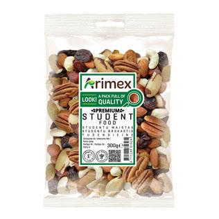 STUDENTŲ maistas su riešutais ir džiov. vais. ARIMEX PREMIUM, 300 g/pak.