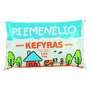 PIEMENĖLIO kefyras, 2,5% rieb., 1 kg, maišelis
