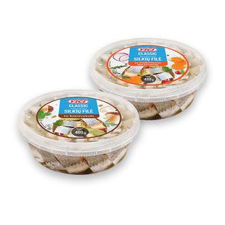 Silkių filė gabaliukai su daržovėmis arba su baravykais VIČI CLASSIC, 480 g