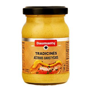 DAUMANTŲ TRADICINĖS aštrios garstyčios, 185 g