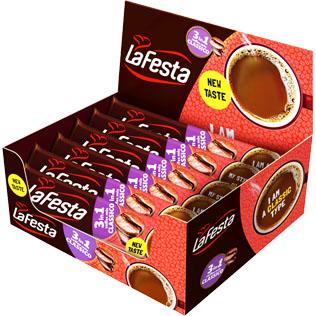 Prekė: Tirpusis kavos gėrimas LA FESTA CLASSIC 3IN1, 24 x 15 g, 360 g/pak.