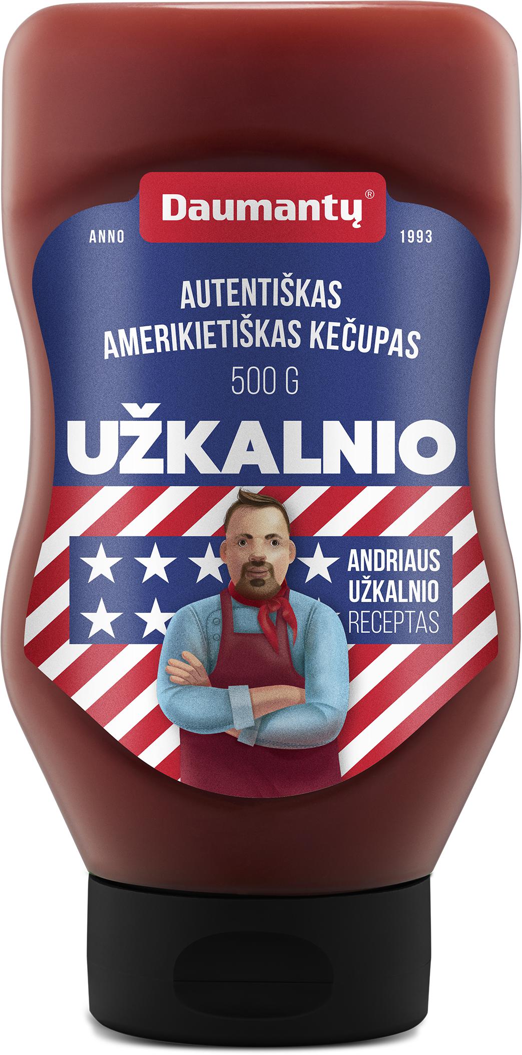AUTENTIŠKAS AMERIKIETIŠKAS UŽKALNIO kečupas, 500 g