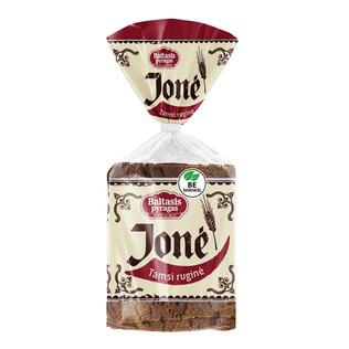 Ruginė tamsi duona be mielių JONĖ, 390 g