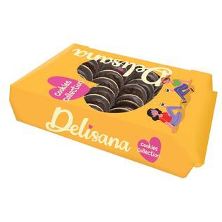 Sausainiai su juodųjų serbentų skonio įdaru JAFFA DELISANA, 800 g