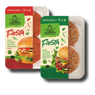 Vištienos maltiniai mėsainiams FIESTA (2 rūšių), 220 g