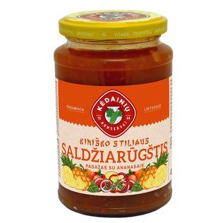 KĖDAINIŲ KONSERVŲ kiniško stiliaus saldžiarūgštis padažas su ananasais, 440 g