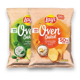 Kepti bulvių trašk. LAY'S OVEN BAKED (2 rūšių), 180 g