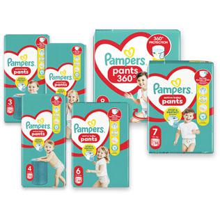 Sauskelnėms PAMPERS PANTS JP (6 dydžių), 32–62 vnt./pak.