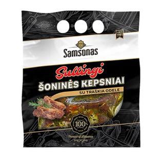 SAMSONO atš. kiaulienos šoninės kepsniai žolel. marinate, 600 g