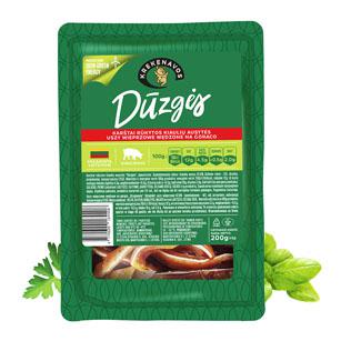 Karštai rūkytos pjaustytos kiaulių ausytės DŪZGĖS, 200 g