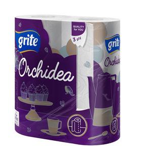 Popieriniai rankšluosčiau GRITE ORCHIDEA, 3 sl., 2 vnt./pak.