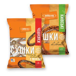 Traškučiai KYIVKHLIB su aguon., (2 rūšių), 420 g