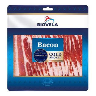 Šaltai rūkyta kiaulienos šoninė, 150  g