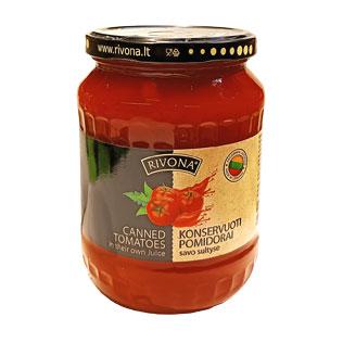 Konser.pomidorai savo sultyse RIVONA, 700 g