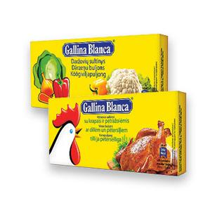 Sultinys GALLINA BLANCA daržovių arba vištienos su krapais ir petraž., 120 g