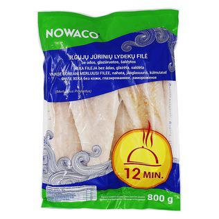 Prekė: Šaldyta ilgųjų jūrinių lydekų filė be odos NOWACO, 800 g