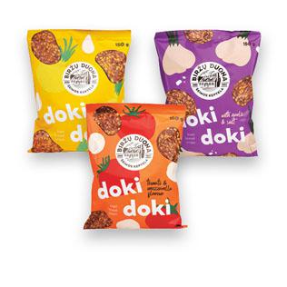 Keptos duonos traškučiai DOKI DOKI (3 rūšių), 150 g