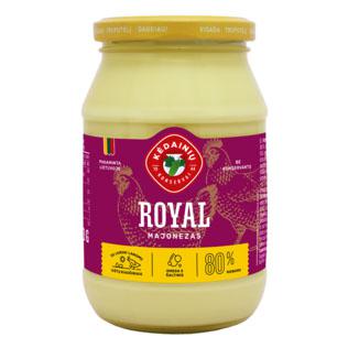 KĖDAINIŲ KONSERVŲ majonezas ROYAL, 80 % rieb., 410 g