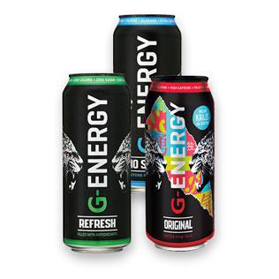 Energinis gėrimas G-ENERGY, 3 rūšių, 0,5 l