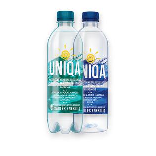 Mineralinis vanduo UNIQA (2 rūšių), 0,5 l