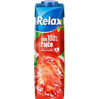 Pomidorų sultys 100% su druska RELAX, 1 l