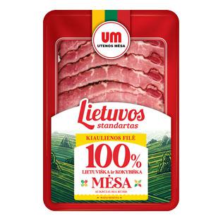 Mažai rūkyta kiaul. filė griežin. LIETUVOS STANDARTAS, 90 g