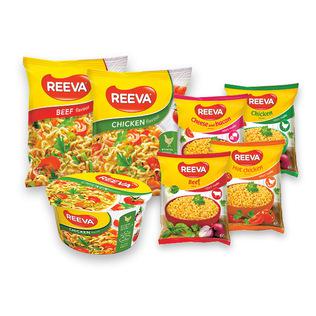 Greitai paruošiamiems makaronams REEVA (7 rūšių), 60-85 g