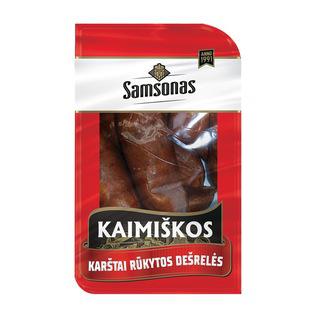 KAIMIŠKOS karštai rūkytos dešrelės, 1 kg