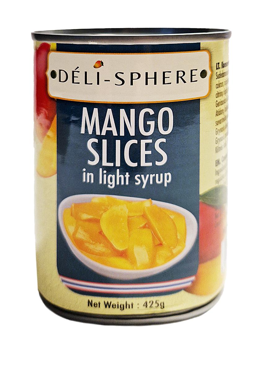 Mangų griežinėliai sirupe DELI-SPHERE, 425 g