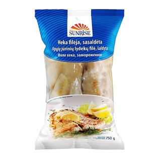 Šald. ilgųjų jūrinių lydekų filė be odos SUNRISE, 750 g