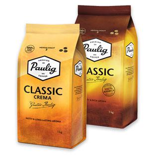 Kavos pupelės PAULIG CLASSIC arba CLASSIC CREMA, 1 kg