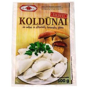 Šald. koldūnai su mėsos ir džiov. baravyk. įdaru DAGERA, 500 g