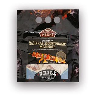 GRAIKIŠKAS šašlykas jogurtiniame marinate GRILL MANIJA, 1 kg/pak.