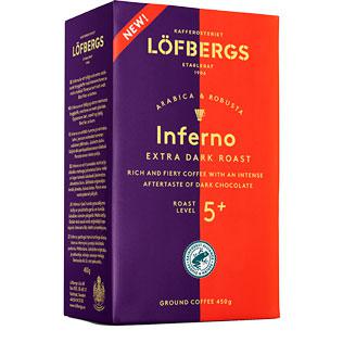 Malta kava LÖFBERGS INFERNO EXTRA DARK ROAST, 450 g