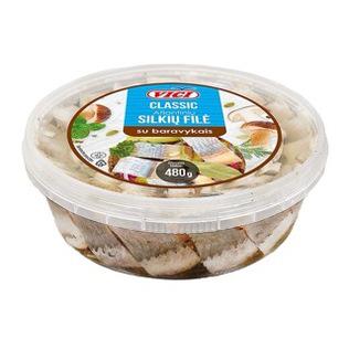 Silkių filė gabaliukai su baravykais VIČI CLASSIC, 480 g