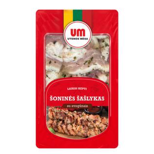 Marin. kiaulienos šoninės šašlykas su svogūnais, 800 g