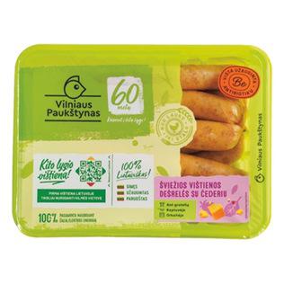 Šviežios vištienos dešrelės, su čederiu, 400 g
