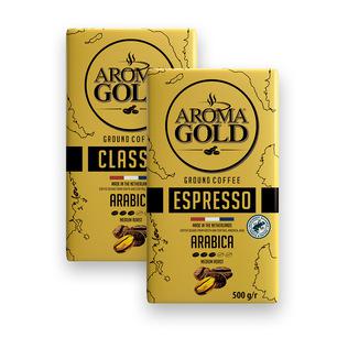 Prekė: Malta kava AROMA GOLD arba AROMA GOLD ESPRESSO IN-CUP, 500 g