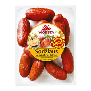 SODŽIAUS karštai rūk. dešrelės su sūriu, a.r., 1 kg