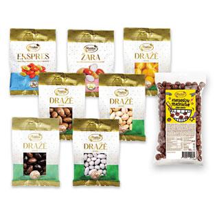 Dražė ir kukurūzų traškučiams RŪTA (įv. rūšių), 100 g, 150 g
