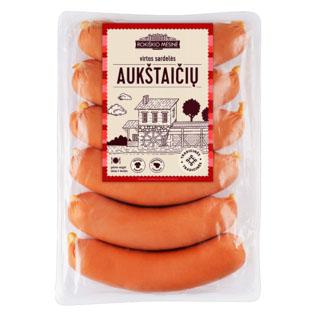 AUKŠTAIČIŲ virtos sardelės, l r., 1 kg