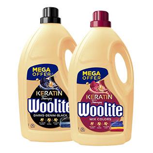 Skystas skalbiklis WOOLITE COLOR arba DARK, 4.5 l, 75 skalb.