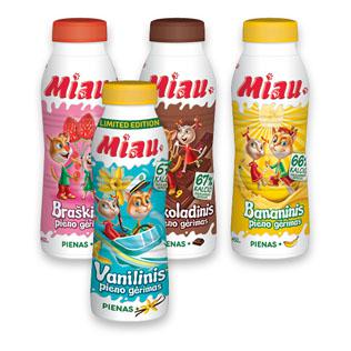 Pieno gėrimas MIAU (4 rūšių), 2,3% rieb., 450 ml