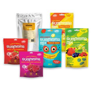 Šalčiu džiovintiems vaisiams ir uogoms DEHIDRA (8 rūšių), 11–25 g