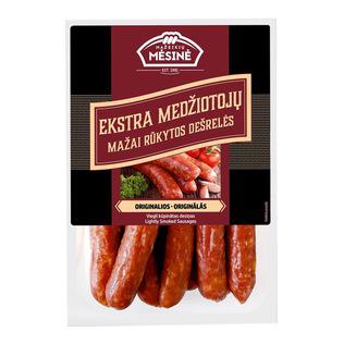 EKSTRA MEDŽIOTOJŲ mažai rūkytos dešrelės, 450 g