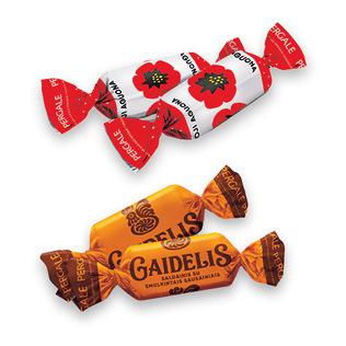 Sveriami saldainiai RAUDONOJI AGUONA arba GAIDELIS, 1 kg