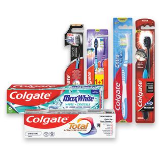Burnos priež. priemonėms COLGATE (9 rūšių)