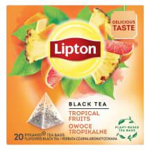 Juod. Arbata Lipton Tropical Fruit 20Vnt